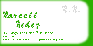 marcell nehez business card